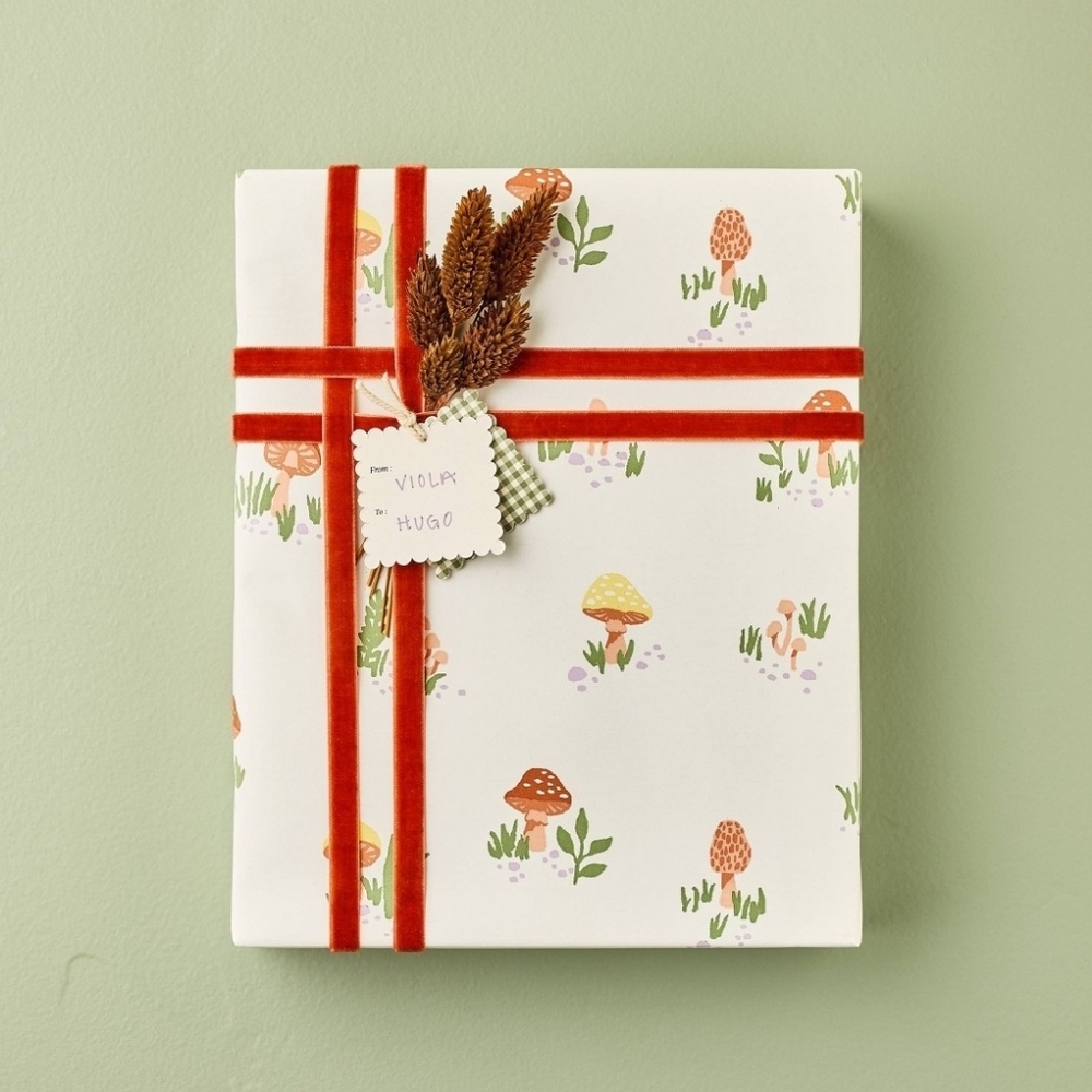 Mushroom Gift Wrap Hearth & Hand with Magnolia NWT